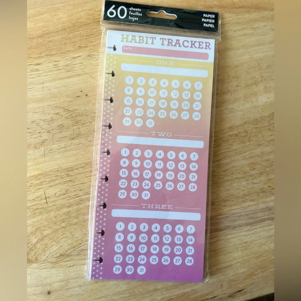 The Happy Planner habit tracker sheets for planner